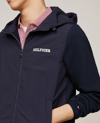 Vest structuur donkerblauw