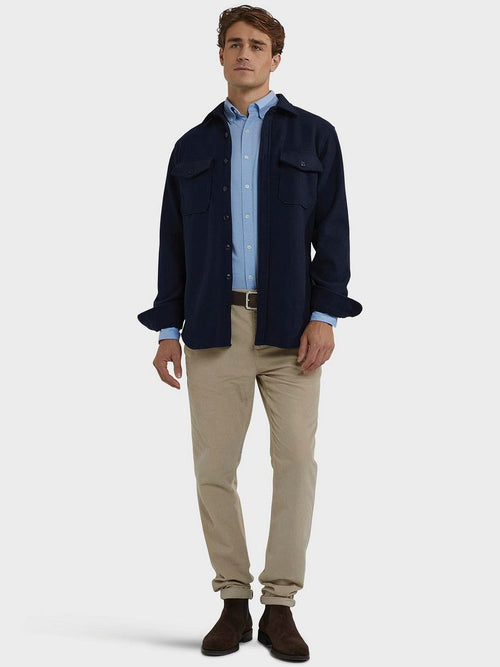 Overshirt donkerblauw