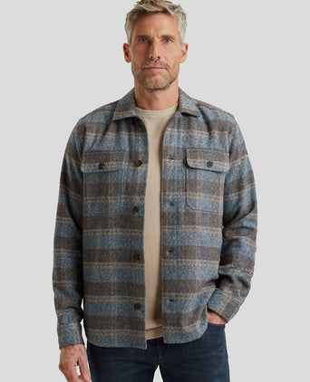 Overshirt ruiten blauw