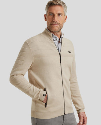 Vanguard vest bonded mouline ecru | Regular-fit