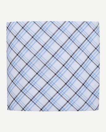 Zakdoeken (5-pack) ruit blauw