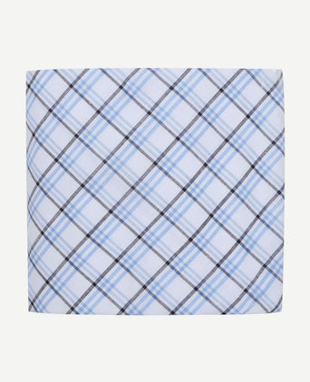 Zakdoeken (5-pack) ruit blauw