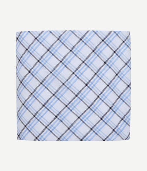 Zakdoeken (5-pack) ruit blauw