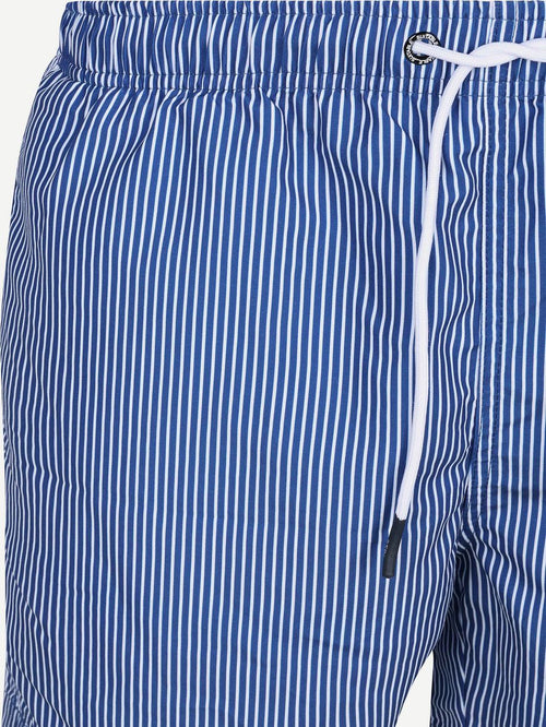 Zwembroek pin stripe donkerblauw