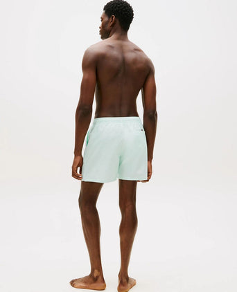 Zwembroek drawstring seersucker aqua