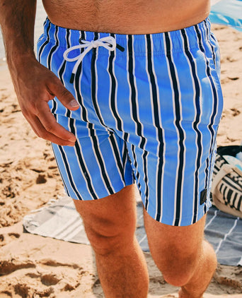 Zwembroek stripe blauw