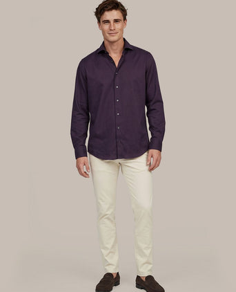 Sorona overhemd aubergine