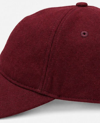 Cap wool blend rood