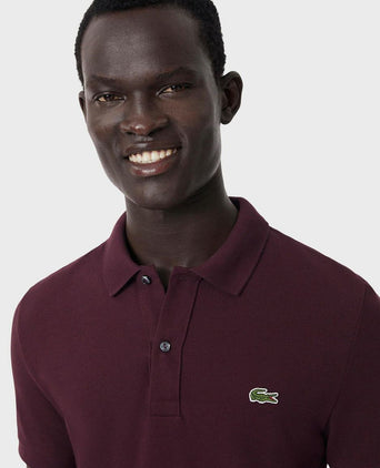 Poloshirt pique aubergine