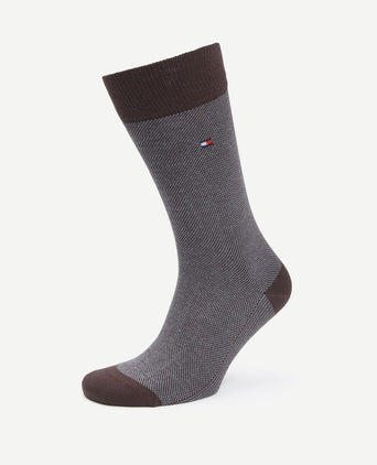 (2-pack) sokken birdseye burgundy donkerblauw