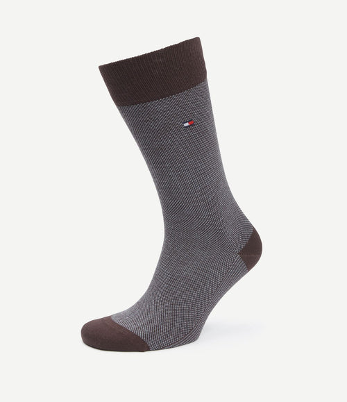 (2-pack) sokken birdseye burgundy donkerblauw