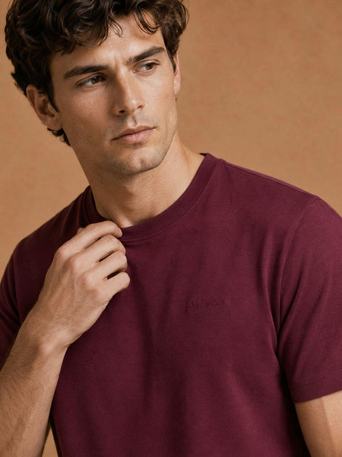 The shawn t-shirt burgundy