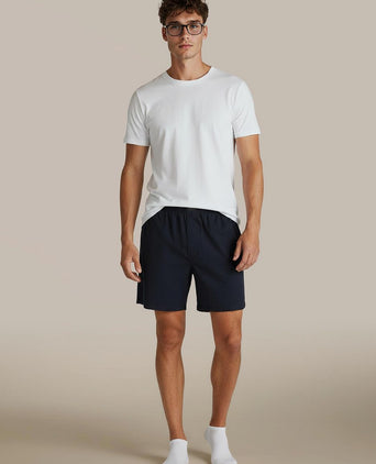 Boxer donkerblauw poplin
