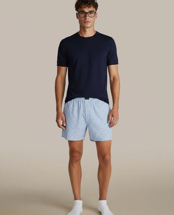 Boxer vichy blauw
