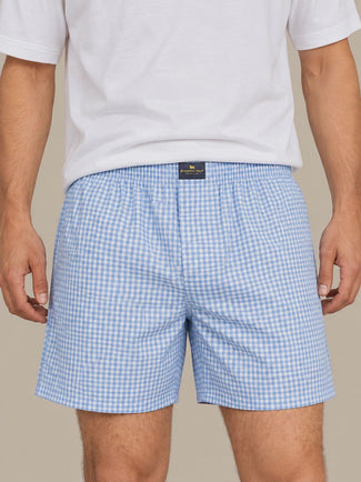 Boxer vichy blauw Boxer vichy blauw