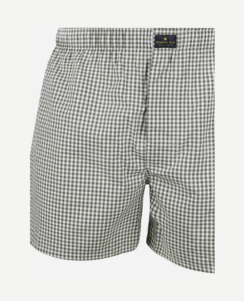 Boxer vichy groen