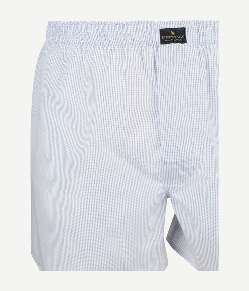 Steppin' Out boxer checky blauw
