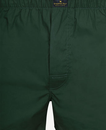 Poplin boxershort racing donkergroen