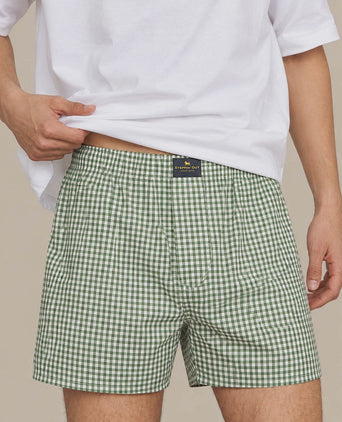 Boxershort vichy groen