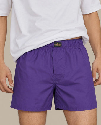 Boxershort poplin paars