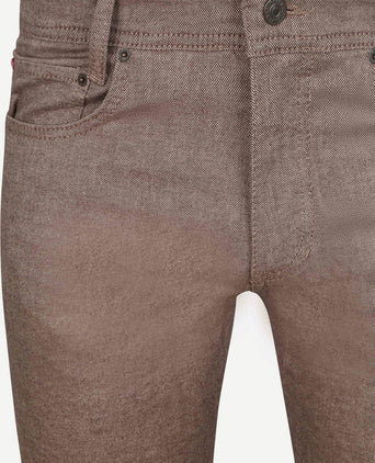 Broek Arne melange bruin