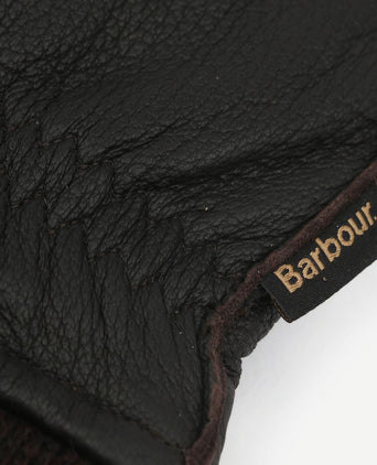 Barbour handschoenen bruin leer