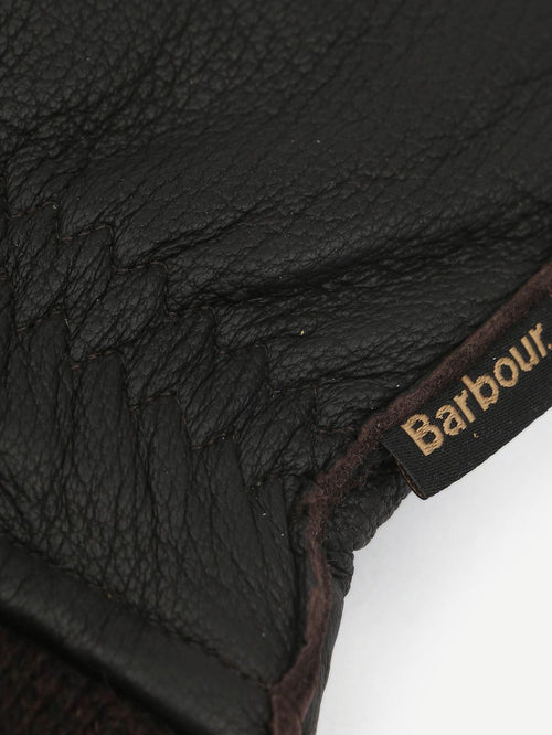Barbour handschoenen bruin leer