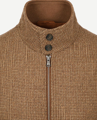 Herritage jack wool blend pepita bruin