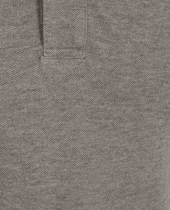 Piqué poloshirt melange bruin