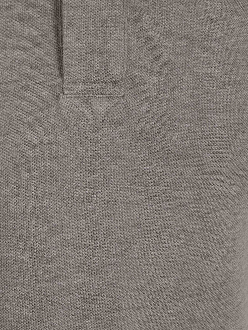 Piqué poloshirt melange bruin