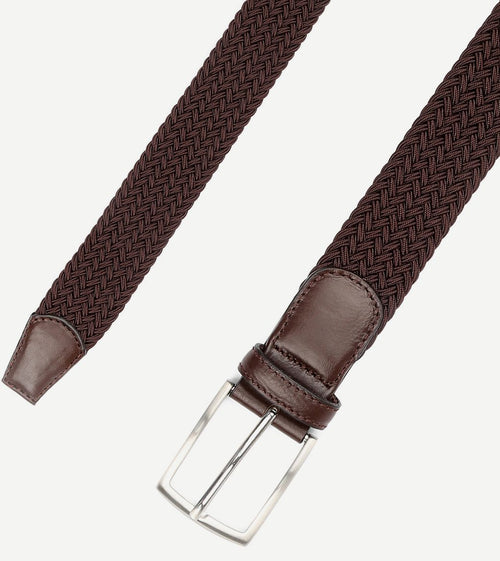 Geweven riem bruin