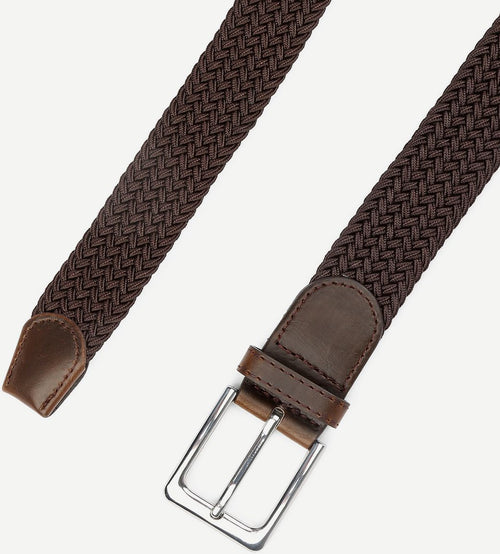 Geweven riem bruin