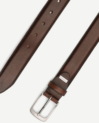 Leren riem polish bruin