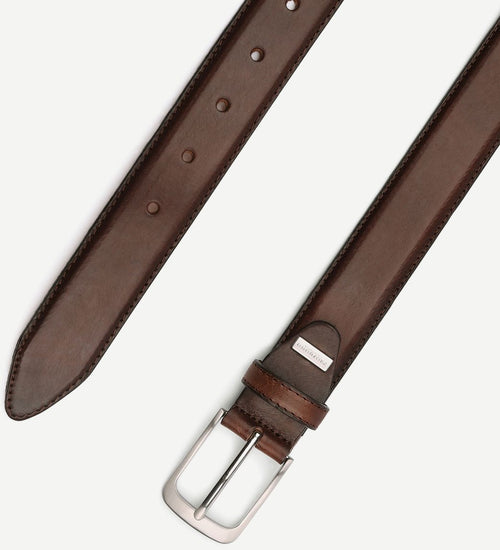 Leren riem polish bruin