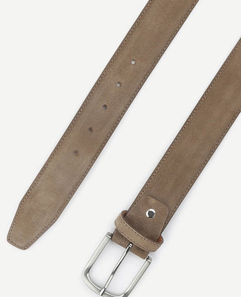 Riem suède leer lichtbruin