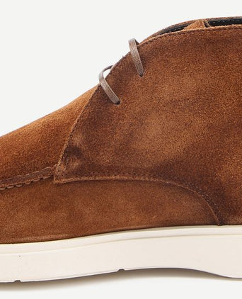 Boy schoen suede bruin