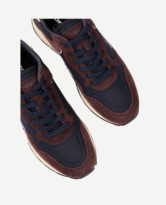 Sneaker city suede burgundy/brown