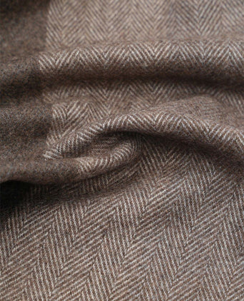 Sjaal softfeel herringbone bruin