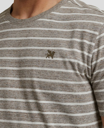 T-shirt strepen bruin