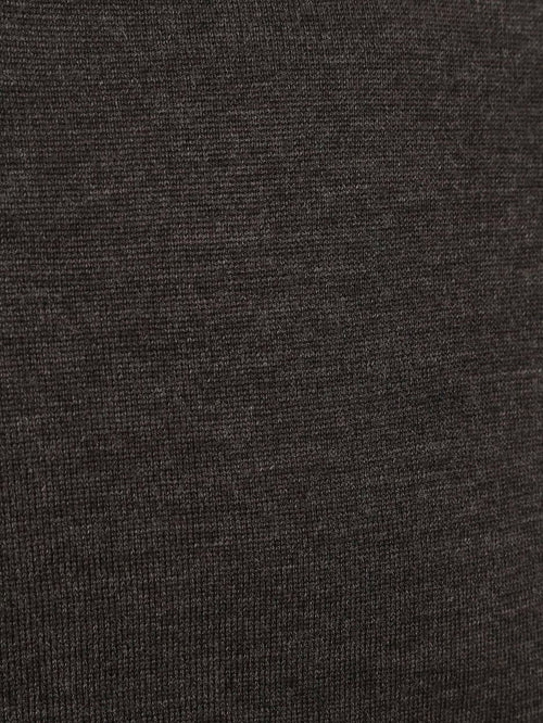 Turtleneck trui merino donkerbruin