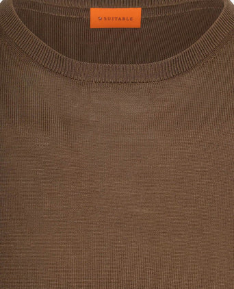 Merino pullover taupe