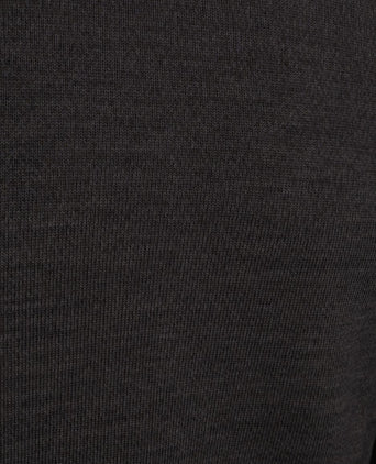 Pullover merinowol donkerbruin