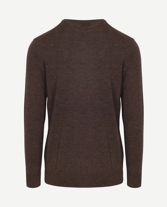 Pullover merinowol bruin