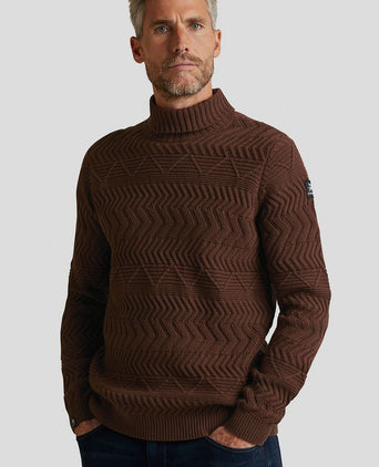 Knitted coltrui bruin