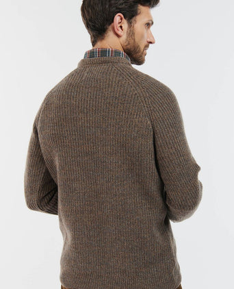 Trui lamswol knitted bruin