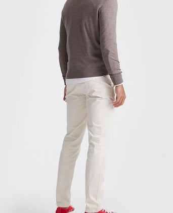 The michael halve rits pull merino bruin
