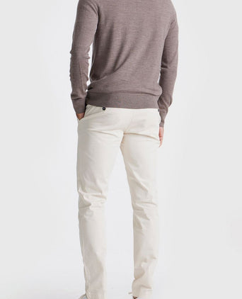 The robert long sleeve poloshirt merino bruin