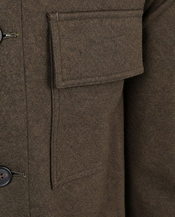 Overshirt button peached bruin