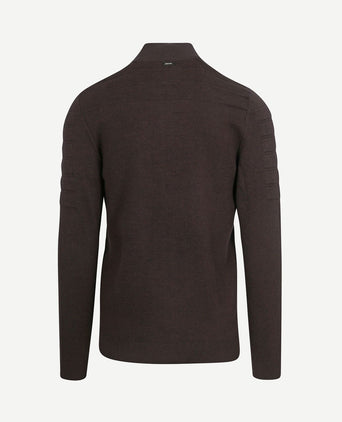 Vest bonded mouline bruin