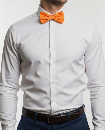 Satijnen strik oranje
